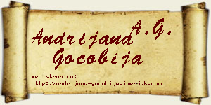 Andrijana Gočobija vizit kartica
